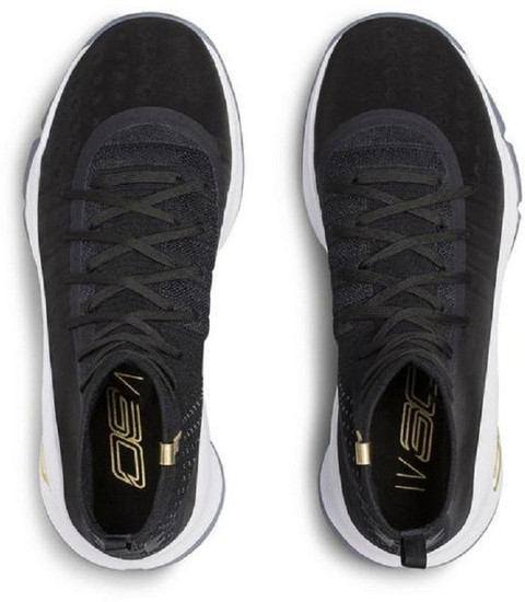 curry 4 shoes black and white