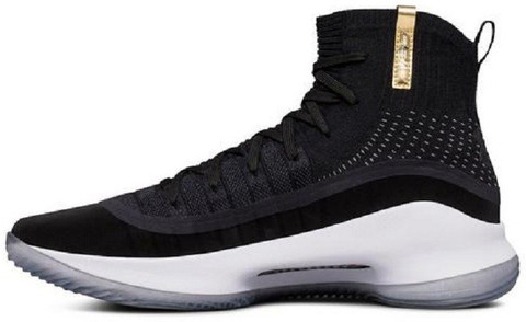 curry 4 shoes black and white