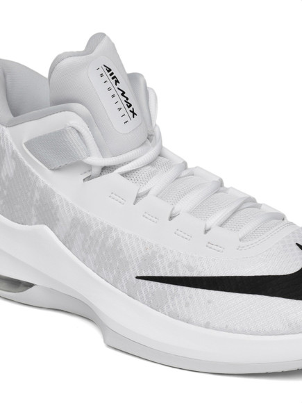 nike men's air max infuriate mid premium basketball shoes