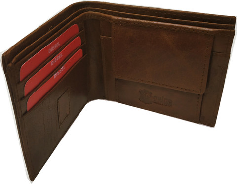 DlESEL Men Brown Genuine Leather Wallet BROWN - Price in India