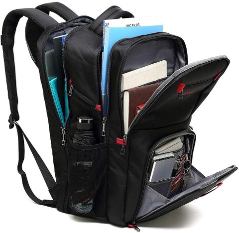 POSO Waterproof Travel Business 17 Inch Laptop Backpack with USB ...