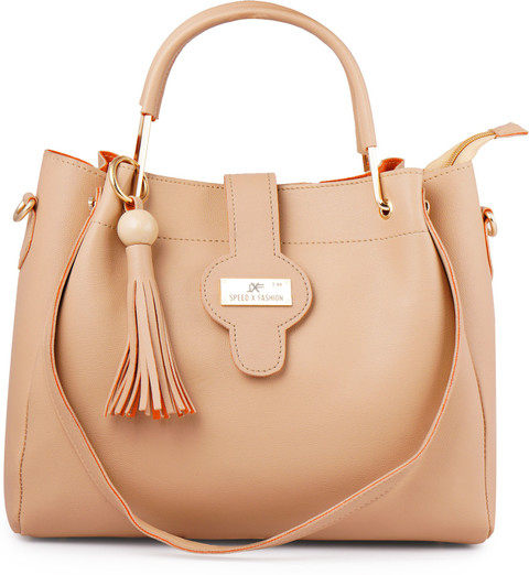 Buy SXF SPEED X FASHION Women Beige Hand-held Bag Cream Online