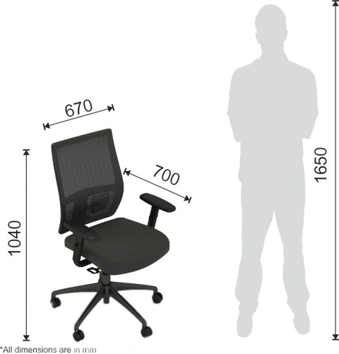 Haworth Aloha Lite Nylon Office Adjustable Arm Chair Price in