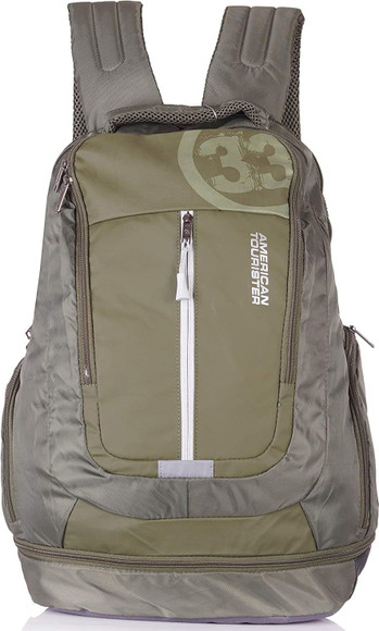 american tourister polyester backpack amt snap plus laptop 02 2018 AMERICAN TOURISTER AMT SNAP + LAPTOP BAG 02 37 L Laptop Backpack OLIVE -  Price in India