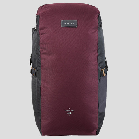 Forclaz by Decathlon TRAVEL Backpack 100 _PIPE_ 40 Litre- Maroon 40 L  Backpack Maroon - Price in India | Flipkart.com
