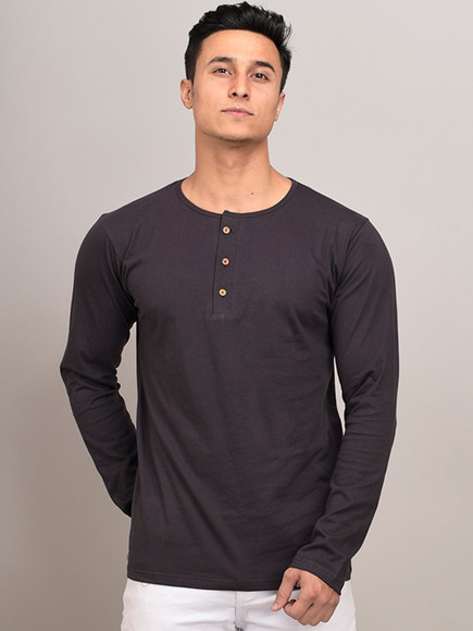 subculture HENLEYNECK TSHIRT CONCHOSV925 Men's Henley Neck T