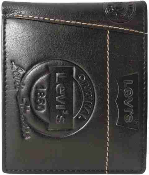 LEVI'S Men Brown Genuine Leather Wallet BROWN - Price in India