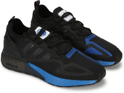 【K】 Buy ADIDAS Originals Men Black Woven Design ZX 5K Boost Sneakers