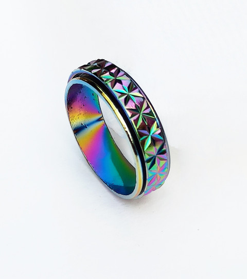 Trading Brass Metal Multicolored Finger Rings Ring for Boys, Girls