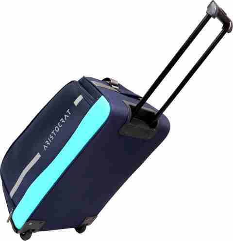 aristocrat expandable swish travel duffel bag ARISTOCRAT (Expandable) VIP EXP DUFFEL TROLLEY BAG WITH ANTI THEFT ZIPPER  65CM BLUE Duffel With Wheels (Strolley) BLUE - Price in India