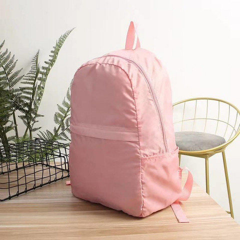 MINISO foldable bag 500 L Backpack pink - Price in India  display picture 3