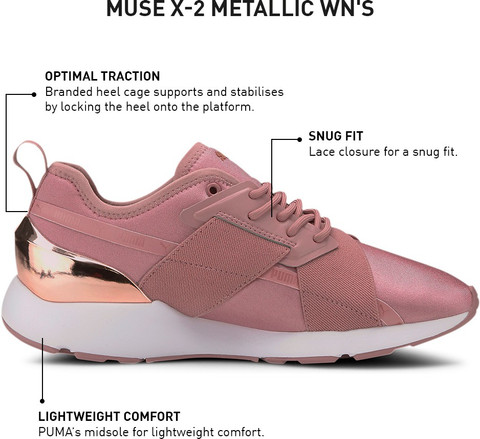 PUMA Muse X-2 Metallic Wn s Sneakers For Women - Buy PUMA Muse X-2