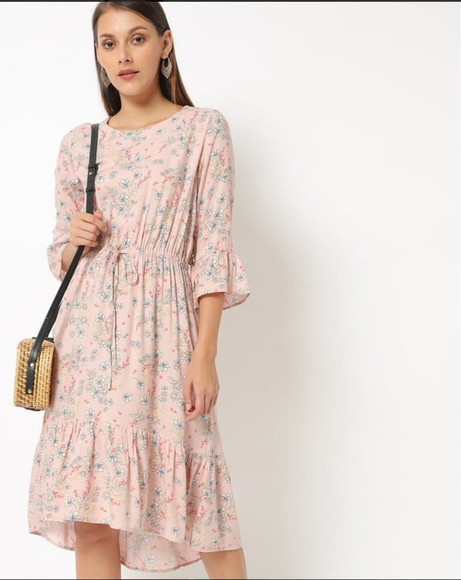 fig pink dress FIG Clothing Tix Women's Dress Lotus : XS