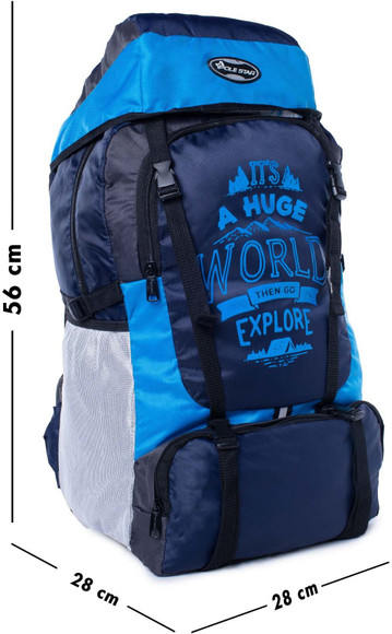 Pole Star POLESTAR Xplore 55 Ltrs Blue Hiking Rucksack with rain