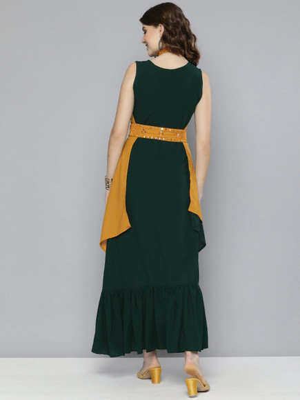 green and yellow dress combination Green and Yellow Dress – DESIGNS BY NITA DHULIA main image 1