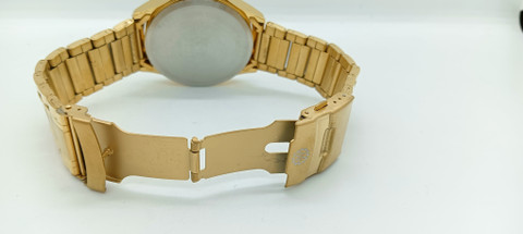 Royalex Stylish white Dial / Golden Case & Chain for Gents