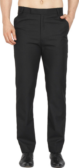 Zedox Regular Fit Men Black Trousers - Buy Zedox Regular Fit Men