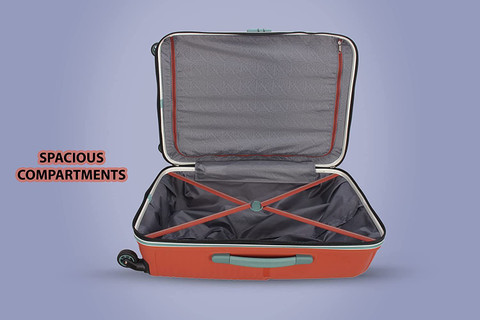 Kamiliant by American Tourister Zakk 65cm Orange Hard Luggage With