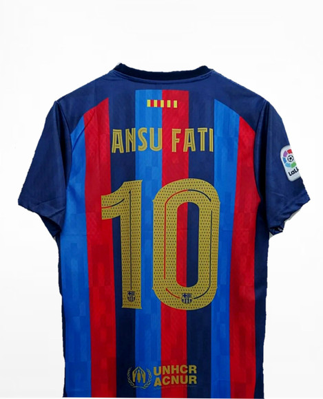 FC Barcelona Sporty Men Round Neck Multicolor, Red T-Shirt