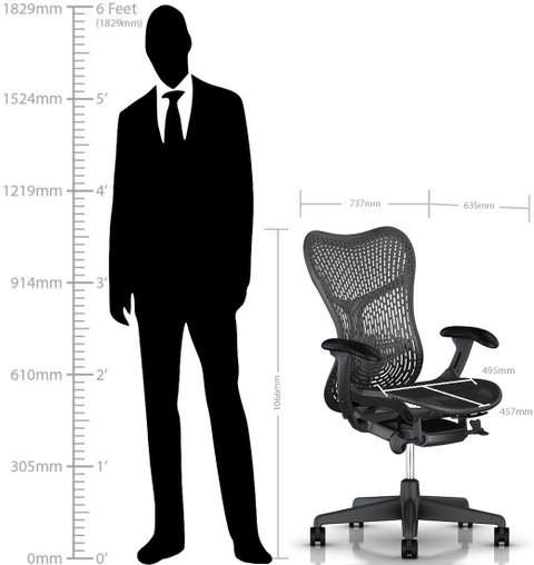 HermanMiller Mirra 2 - Slate Grey Triflex back : Slate Grey Seat