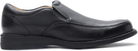 Johnston & Murphy Shuler SGore Black Leather Slip On Black Johnston & Murphy Shuler Sgore Genuine Leather Slip On Shoes  main image 4