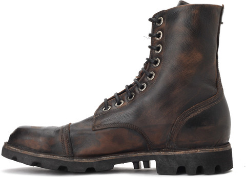 DIESEL Hardkor Steel Boots For Men - Buy Dark Brown Color  display picture 2