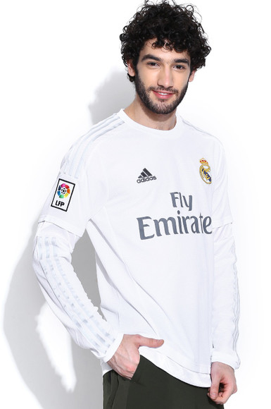 ADIDAS Printed Men Round Neck White T-Shirt - Buy White ADIDAS