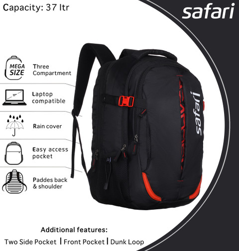 SAFARI EXPAND 5 19 CB BLACK 48 L Laptop Backpack EXPAND 5 19 CB