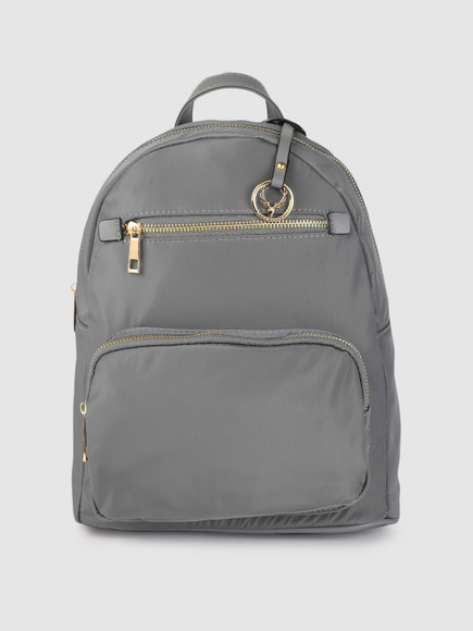 backpack purse leather grey Nyra Webbing Strap Convertible Backpack Purse