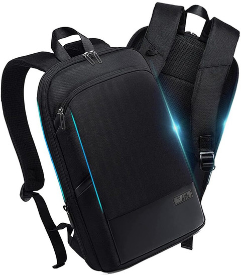 GoHustle Super Slim Tech Bags for Men, Women|Laptop Backpack (for upto 17  inch Laptops) 15 L Laptop Backpack Midnight Black - Price in India |  Flipkart.com