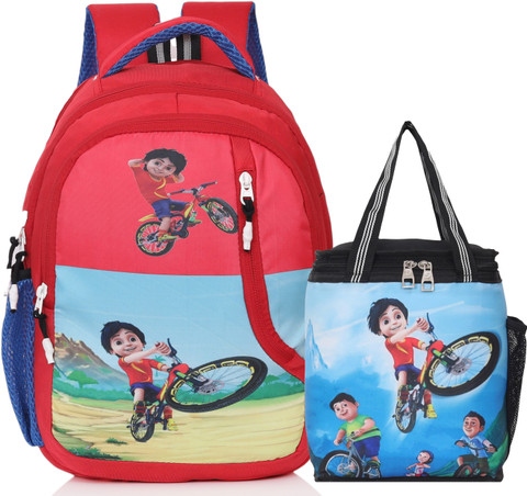 バッグ Kartoon NAIVAA Shiva Cartoon School Bag Luxury Tiffin Bag College /Lunch