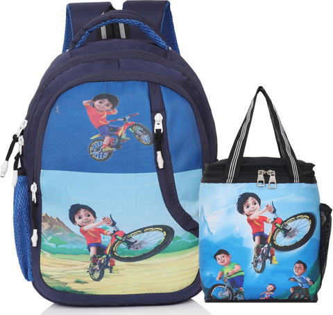NAIVAA Shiva Cartoon School Bag Luxury Tiffin Bag College /Lunch