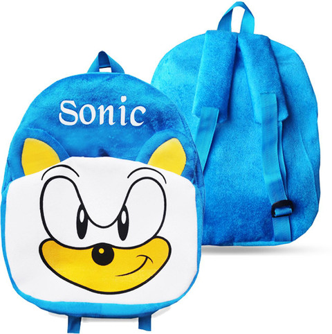Gatset Fly Sonic School Bag For Kids Soft Plush Backpack For Small