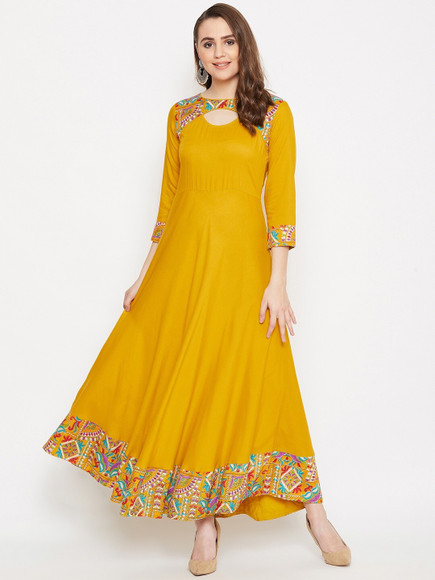 hello design dress Buy HELLO DESIGN Women Floral Printed Flared Sleeves Georgette Maxi Dress - Dresses for Women 35482720