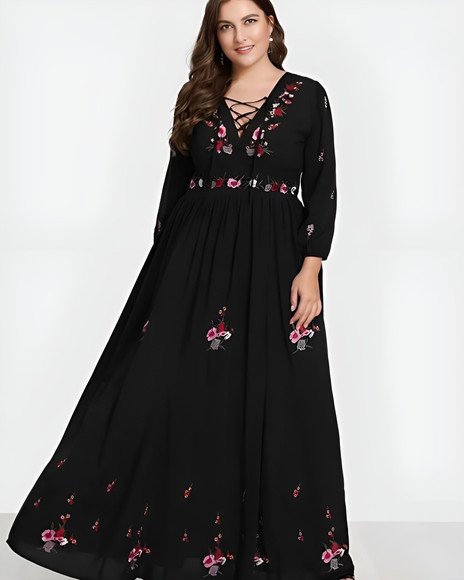 Shein Women Maxi Black Full Length Dress - Buy Shein Women Maxi Black Full  Length Dress Online at Best Prices in India | Flipkart.com