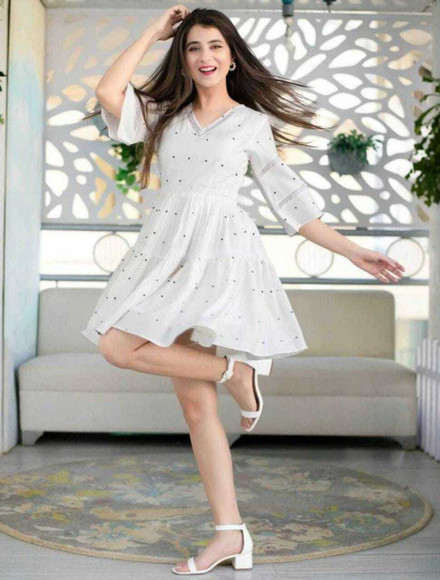 knee length dresses myntra Buy Moda Rapido Women Solid Fit And Flare Knee Length Dress - Dresses for  Women 33623461