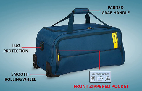 AMERICAN TOURISTER (Expandable) Polyester 57 cms Red Travel Duffle bag  Duffel With Wheels (Strolley) Red - Price in India | Flipkart.com