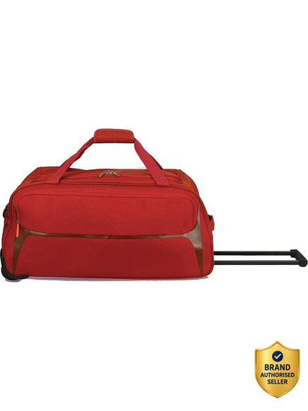 american tourister dunk expandable travel duffel bag red Camp Polyester 57 cms Duffle (FR7 (0) 00 001) Fashion secured main compartment American Tourister 115861-2642 Hybrid Rolling