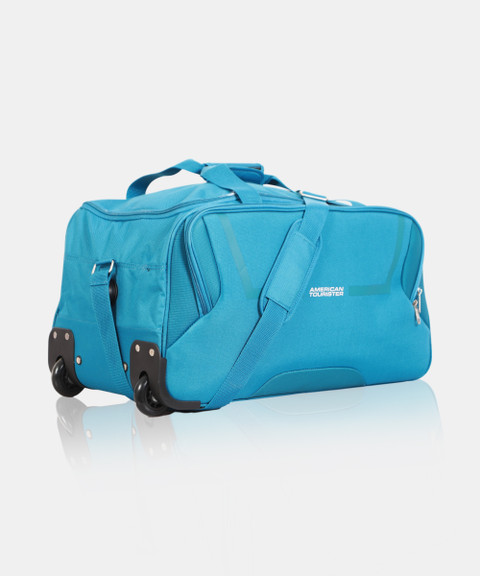 AMERICAN TOURISTER (Expandable) Cosmo Wheel on Duffle 67 cm Duffel With  Wheels (Strolley) Teal - Price in India | Flipkart.com