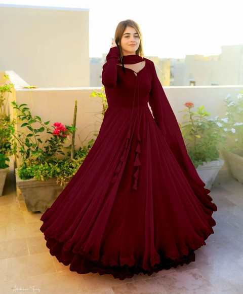 pramukh creation Anarkali Gown Price in India - Buy pramukh creation Anarkali  Gown online at Flipkart.com