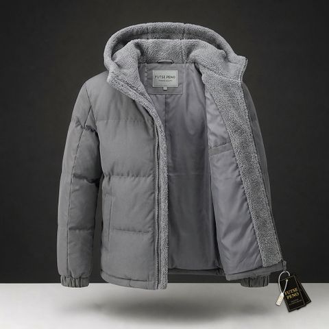 FUTSE PENO Men Solid Puffer Jacket - Image 3