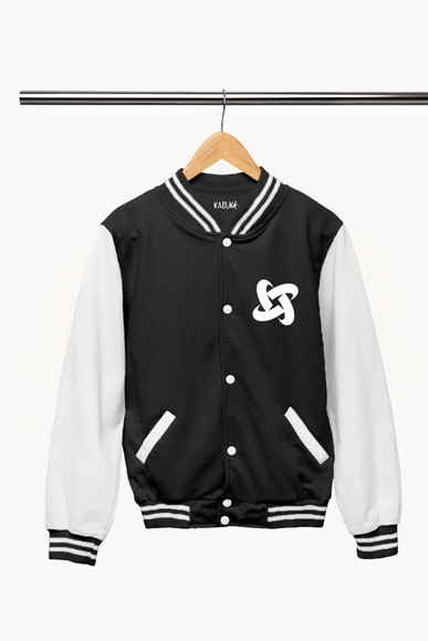 Camphor wood“varsity jacket” ネイビーL URB_N Men Printed Varsity Jacket | Beige | Varsity