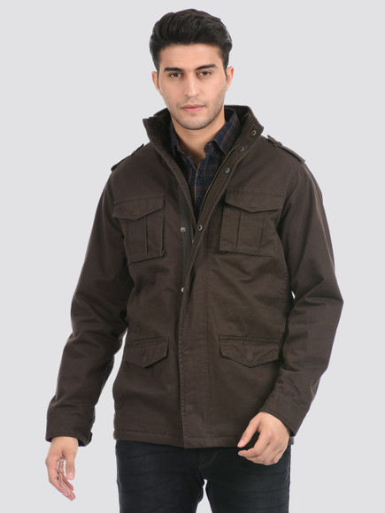 London Fog Full Sleeve Solid Men Jacket - Buy London Fog Full