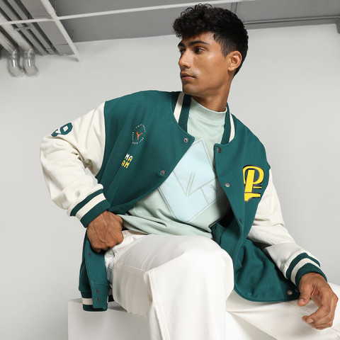 PERSON'S VARSITY ジャケット PUMA Full Sleeve Solid Men Jacket - Buy PUMA Full Sleeve