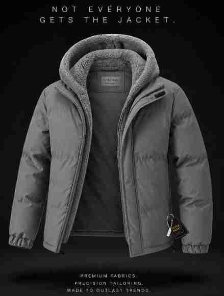 FUTSE PENO Men Solid Puffer Jacket - Image 2