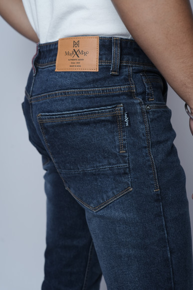 MoorXmoro Slim Men Dark Blue Jeans - Buy MoorXmoro Slim Men Dark