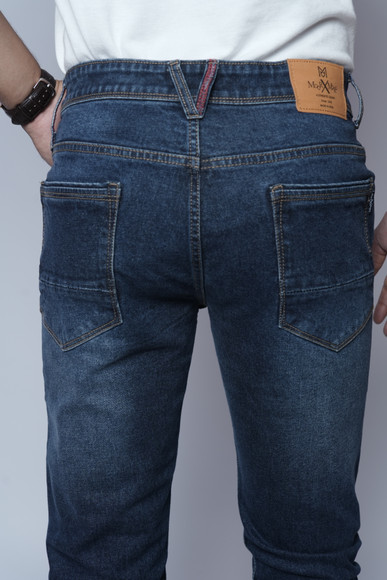 MoorXmoro Slim Men Dark Blue Jeans - Buy MoorXmoro Slim Men Dark
