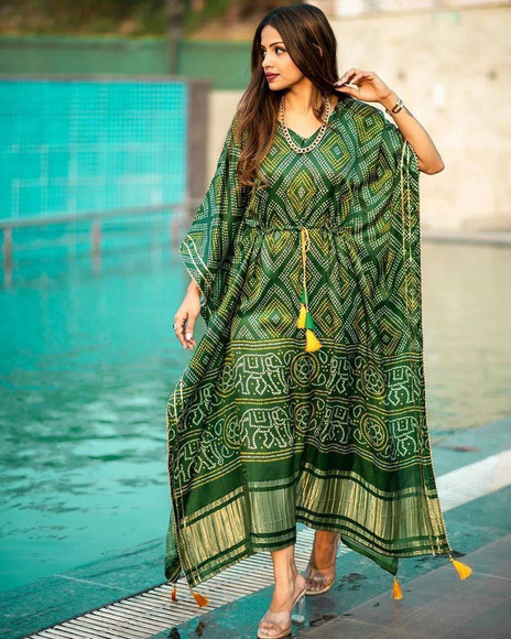 Rubberized Women Kaftan Multicolor Ankle Length Dress - Buy Rubberized Women  Kaftan Multicolor Ankle Length Dress Online at Best Prices in India |  Flipkart.com
