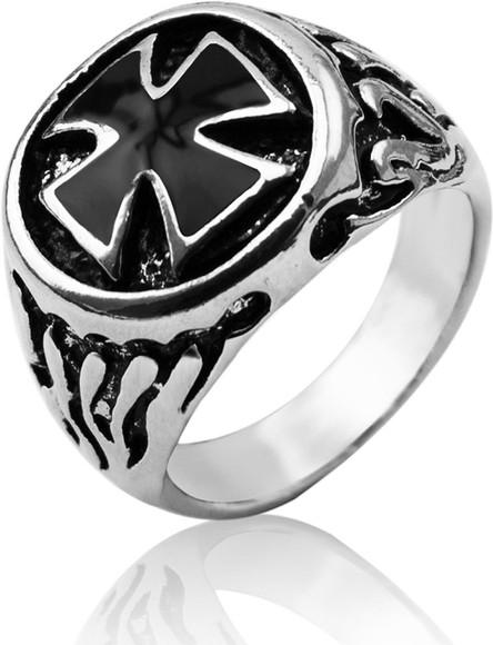 vintage silver925 ironcross ring アイアンクロス WorldForU Vintage Iron Cross (Metallica) Unisex Ring, Silver Size