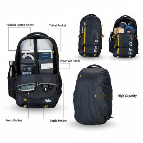 finex Trekking Bag Rucksack - 95 L Navy Blue - Price in India